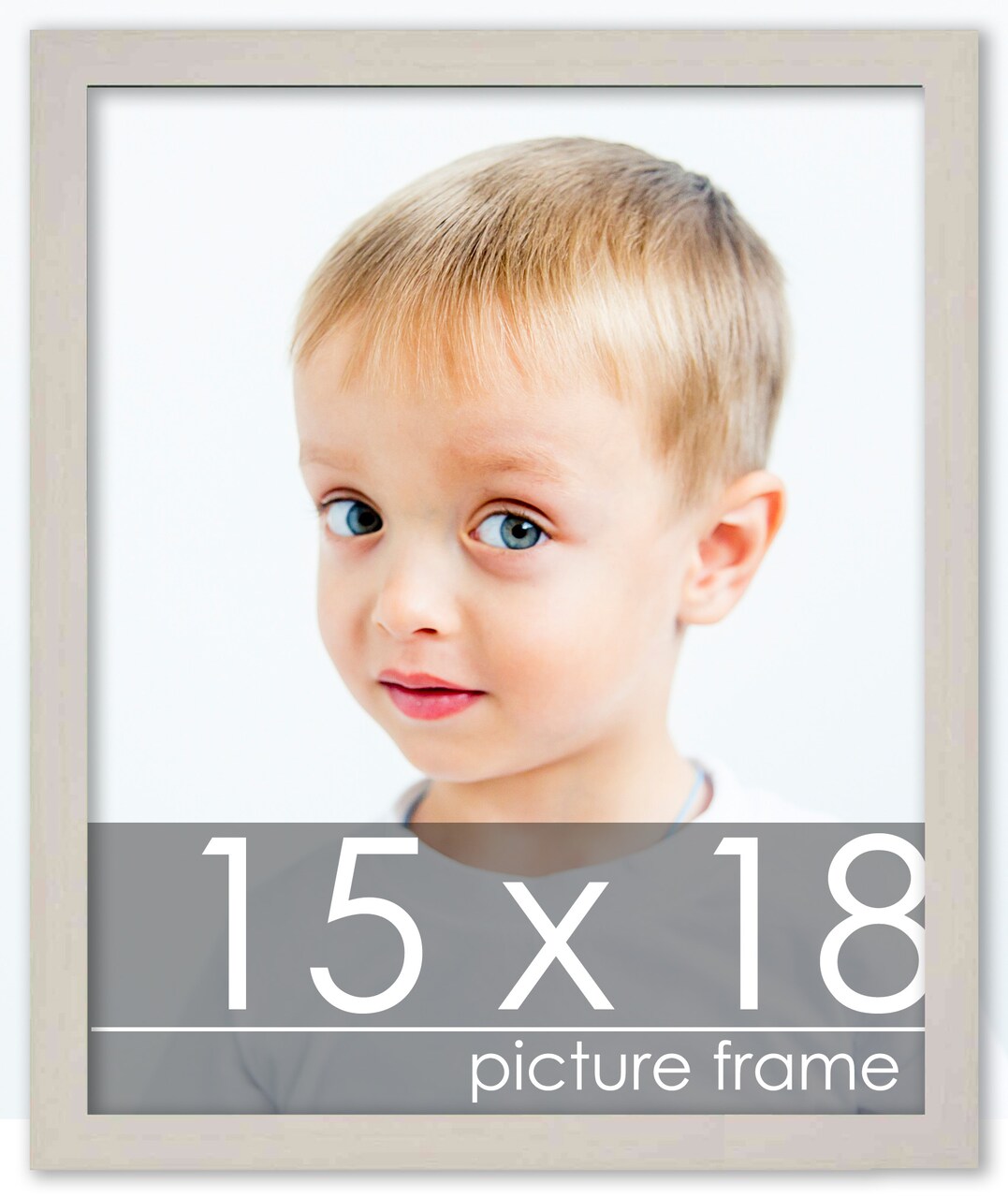 15x18 Modernist Picture Frame with UV-Resistant Acrylic & Acid Free Backing, Available in 3 Finishes - Black, Brown, and White
